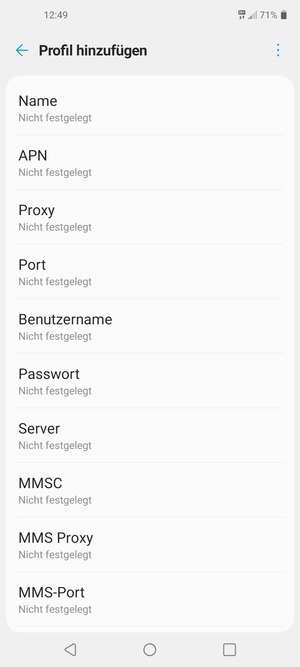 Geben Sie Internet-Informationen ein