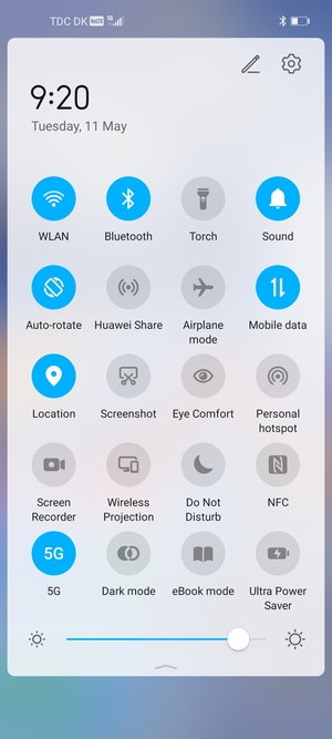 Turn off WLAN and Bluetooth