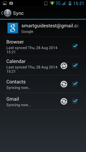 Your contacts from Google will now be synced to your Tecno