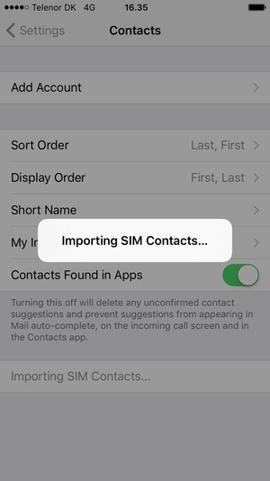 Your contacts will be saved to your phone