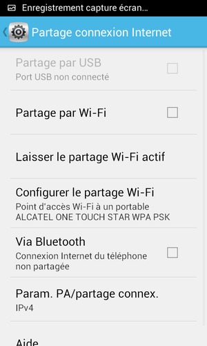 Sélectionnez Configurer le partage Wi-Fi