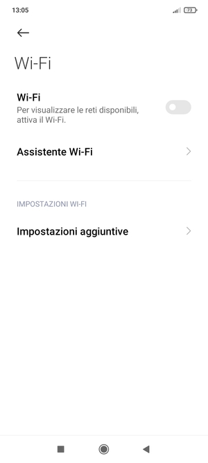 Attiva Wi-Fi