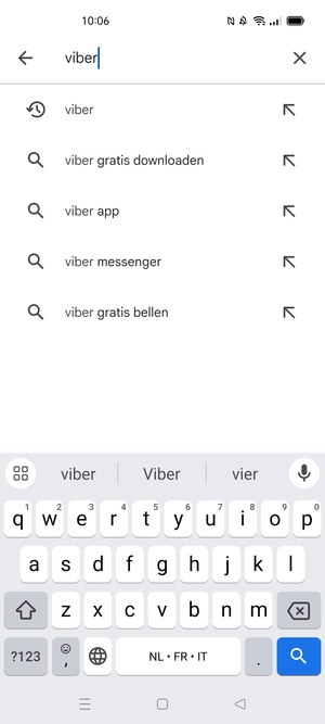 Voer de app-naam in en selecteer Zoeken