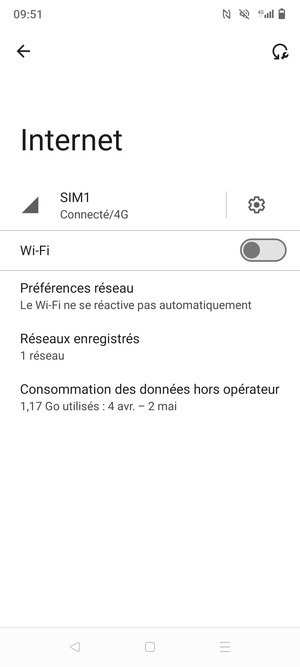 Activer le Wi-Fi