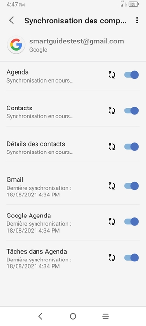 Vos contacts Google vont maintenant être synchronisés avec votre TCL
