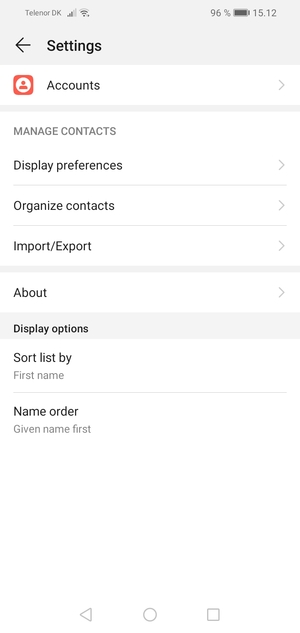 Select Import/Export