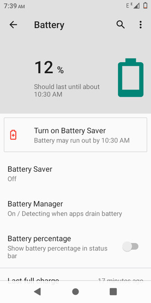 Select Battery Saver