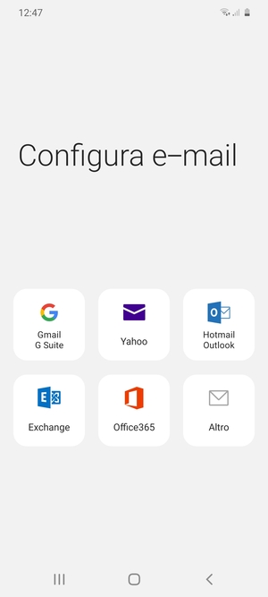 Seleziona Gmail G Suite