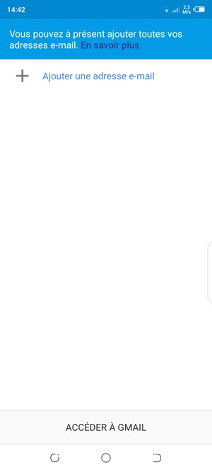 Sélectionnez Ajouter une adresse e-mail