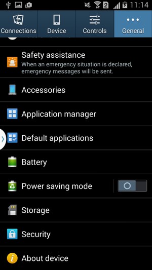 To activate your screen lock, go to the Settings menu and select Device / My device