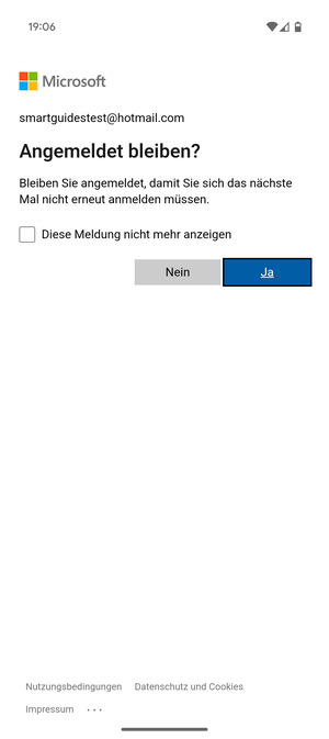 Wählen Sie die gewünschte Option