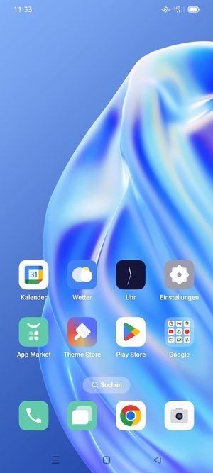 Wählen Sie die Letzten Apps-Taste