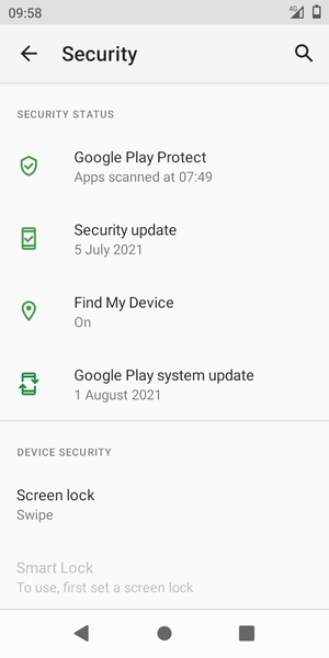 Select Google Play system update