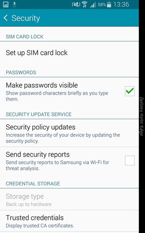 Scroll to and select Set up SIM card lock