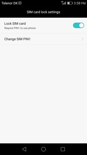 Select Change SIM PIN1 or Change SIM PIN2