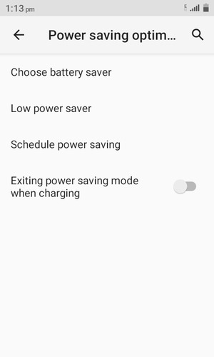 Select Choose battery saver