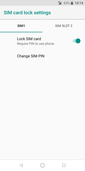 Select SIM1 and Change SIM PIN