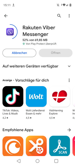 Warten Sie, bis der Installationsprozess  beendet ist