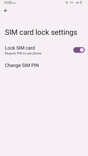 Select Change SIM PIN