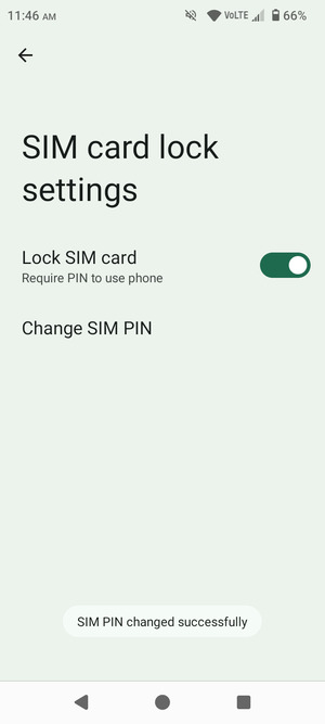 Your SIM PIN has been changed