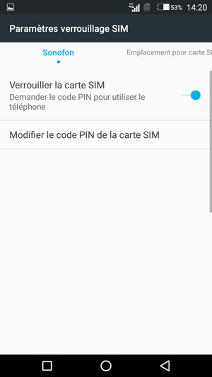 Sélectionnez Digicel et sélectionnez Modifier le code PIN de la carte SIM