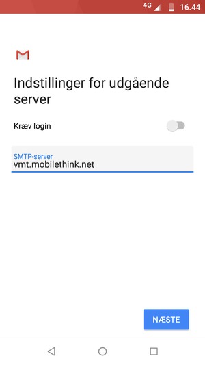 Slå Kræv login fra og vælg NÆSTE