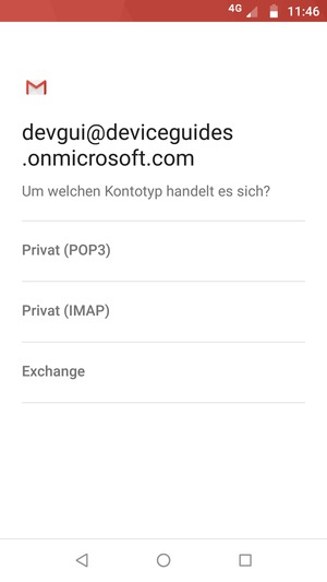 Wählen Sie Exchange