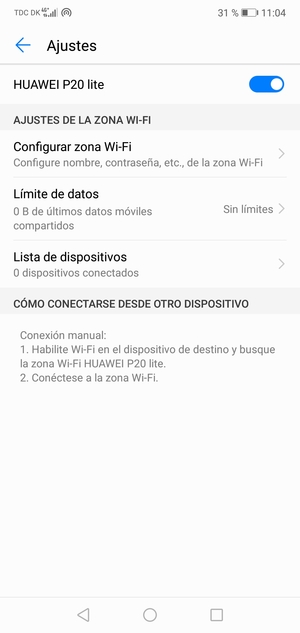 Escupir Dedicación Punto Utilice el teléfono como módem - Huawei P20 Lite - Android 8.0 - Device  Guides