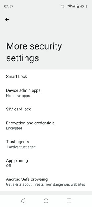 Select SIM card lock