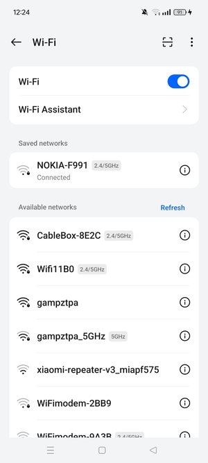 You are now connected to the Wi-Fi network