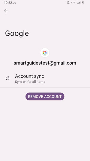 Select Account sync