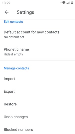 Scroll to and select Import
