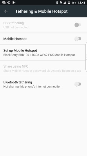 Select Set up Mobile Hotspot