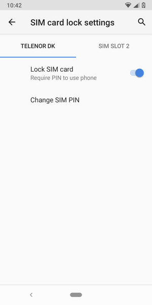 Select Gamma and Change SIM PIN