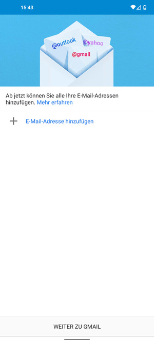 Wählen Sie E-Mail-Adresse hinzufügen