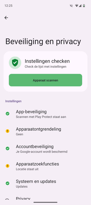 Selecteer Apparaatontgrendeling