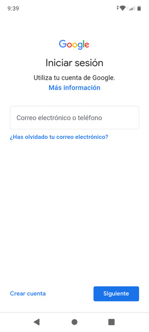 Introduzca su Dirección de correo electrónico y seleccione Siguiente