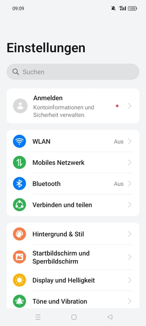 Wählen Sie WLAN