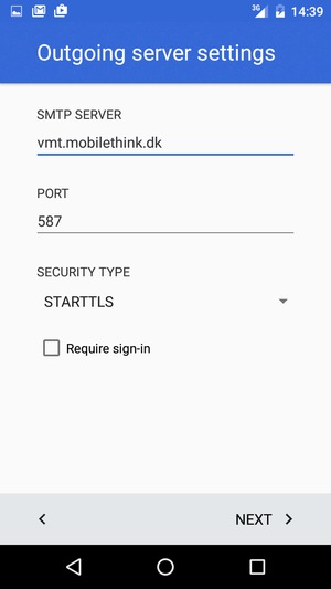 Uncheck the Require sign-in checkbox and select SECURITY TYPE