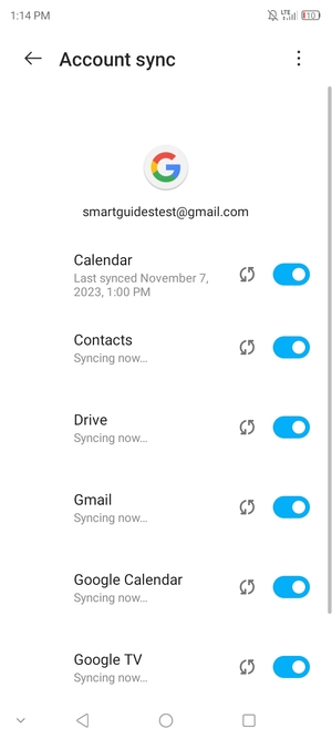 Your contacts from Google will now be synced to your ZTE