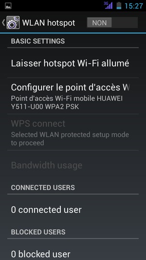 Sélectionnez Configurer le point d'accès Wi-Fi