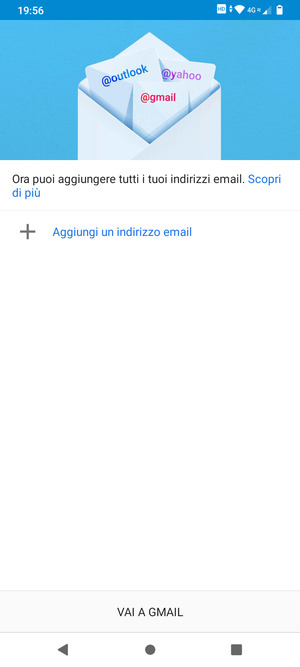 Seleziona Aggiungi un indirizzo email