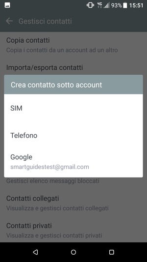 Seleziona Google