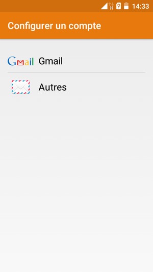 Sélectionnez Gmail