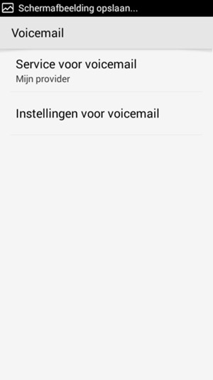 Selecteer Instellingen voor voicemail