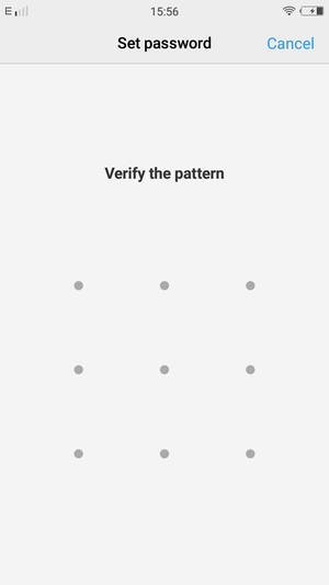 Confirm your pattern