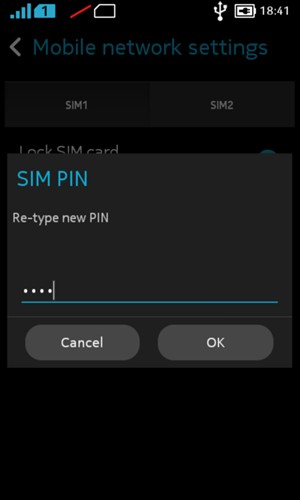 Confirm your New PIN and select OK