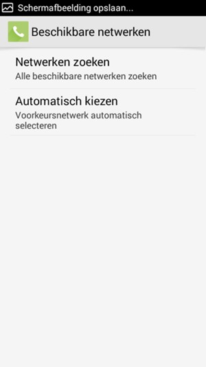 Selecteer Netwerken zoeken