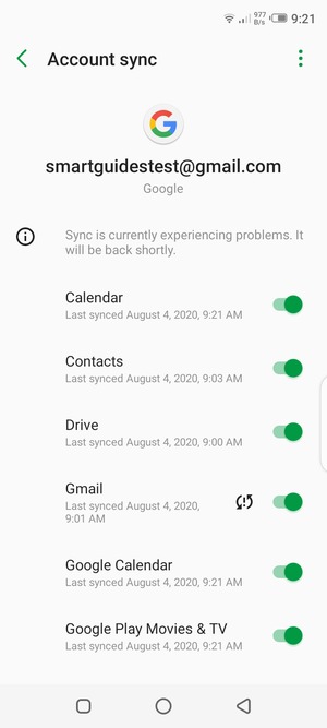 Make sure Contacts is selected and select the Menu button