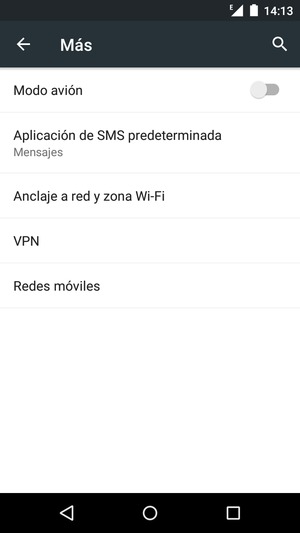 Seleccione Anclaje a red y zona Wi-Fi